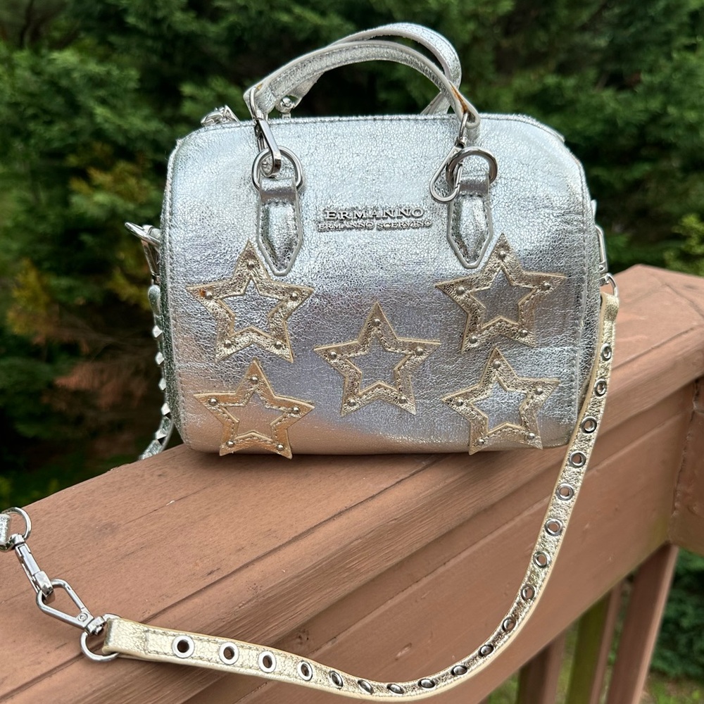 Ermanno Scervino Silver Small Crossbody Bag